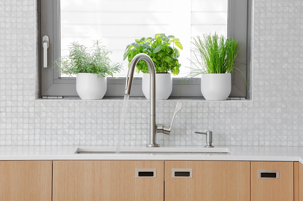 Modern bathroom sink and vanity