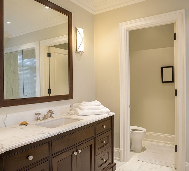 Modern Bathroom inside brand new North American residence.