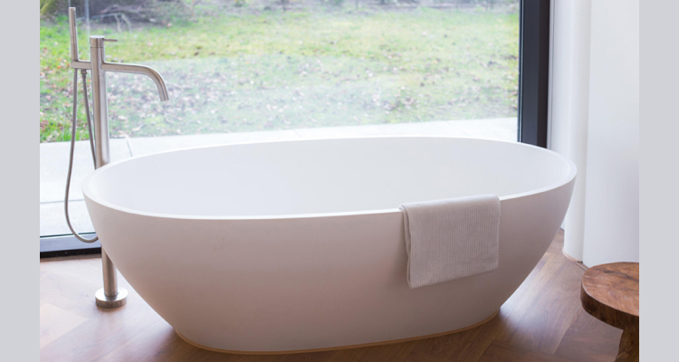 Modern bathroom shower and basin setup Modern bathroom shower and basin setup